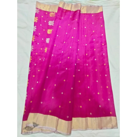 online shop handwoven chandri silk saree