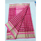 online shop handwoven chandri Dark Pink saree