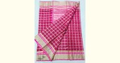 online shop handwoven chandri Dark Pink saree
