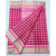 online shop handwoven chandri Dark Pink saree