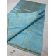 online shop handwoven chandri silk saree Sky Blue