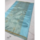 online shop handwoven chandri silk saree Sky Blue