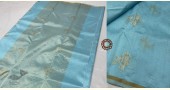 online shop handwoven chandri silk saree Sky Blue