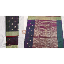 Padmapriya | Handwoven Chanderi Silk Saree - Black