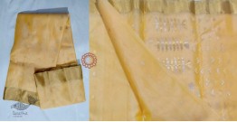 Padmapriya | Handwoven Chanderi Silk saree - Light Yellow