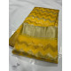 online Handwoven Chanderi Silk Saree - Yellow Zari Zik Zak