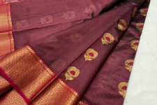 Padmapriya | Handwoven Chanderi Botta Saree