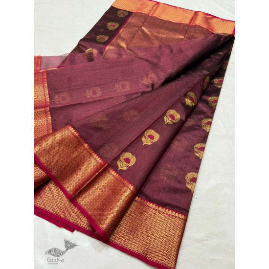 online Handwoven Chanderi Botta Saree