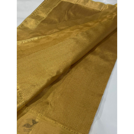 online Handwoven Chanderi Golden Zari Saree