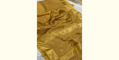 Padmapriya | Handwoven Chanderi Golden Zari Saree
