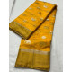 online Handwoven Chanderi Silk Saree - Elephant Motif 