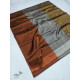 online Handwoven Chanderi Silk Zari Saree Golden, Silver & Copper