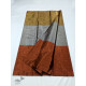 online Handwoven Chanderi Silk Zari Saree Golden, Silver & Copper