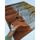 online Handwoven Chanderi Silk Zari Saree Golden, Silver & Copper