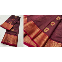 Padmapriya | Handwoven Chanderi Botta Saree