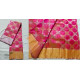 online Handwoven Chanderi Full Jaal Pink Saree