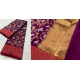 online Handwoven Chanderi Silk Saree - Deer & Lion Woven 