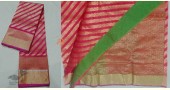 online Handwoven Chanderi Silk Rani Pink Saree 
