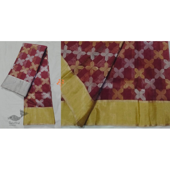 online Handwoven Full Jhaal Chanderi Silk Saree