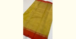 Padmapriya | Handwoven Silk - Chanderi Saree With Nandi Motif