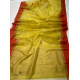 online Handwoven Silk - Chanderi Saree With Nandi Motif