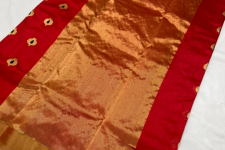 Padmapriya | Handwoven Silk - Chanderi Saree With Golden Butta & Border