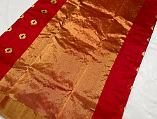 Padmapriya | Handwoven Silk - Chanderi Saree With Golden Butta & Border