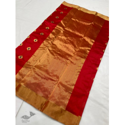 Padmapriya | Handwoven Silk - Chanderi Saree With Golden Butta & Border