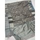 online Handwoven Silk - Chanderi Silver & Golden Butta Saree