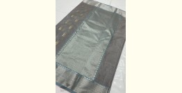 Padmapriya | Handwoven Silk - Chanderi Silver & Golden Butta Saree