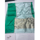 online Handwoven Silk - Chanderi green Border Saree