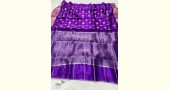 online Handwoven Silk - Chanderi Violet Zari Checks Saree