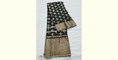 Padmapriya | Handwoven Silk - Chanderi Leaf Motif Saree