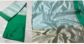 online Handwoven Silk - Chanderi green Border Saree