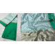 online Handwoven Silk - Chanderi green Border Saree