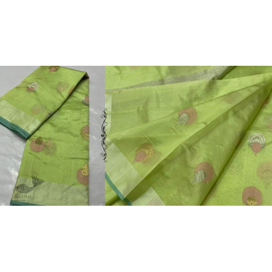 online Handwoven Silk - Chanderi Saree