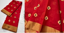 Padmapriya | Handwoven Silk - Chanderi Saree With Golden Butta & Border