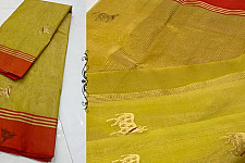 Padmapriya | Handwoven Silk - Chanderi Saree With Nandi Motif