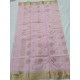 online Chanderi Silk Handwoven Saree - Light Pink with Golden Butta