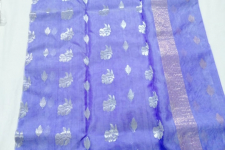 Padmapriya | Chanderi Silk Handwoven Saree - Purple