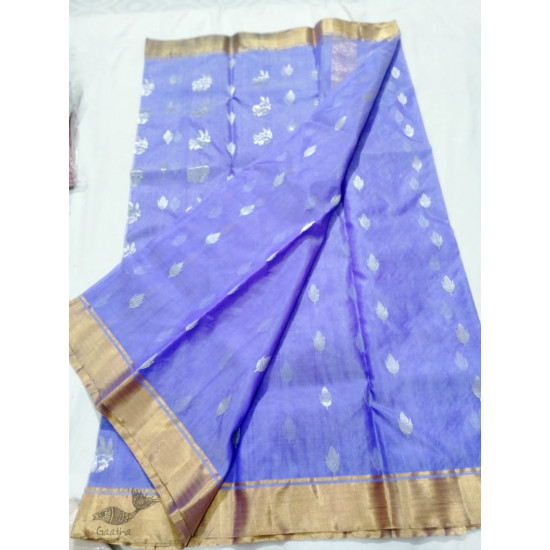 online Chanderi Silk Handwoven Saree - Purple