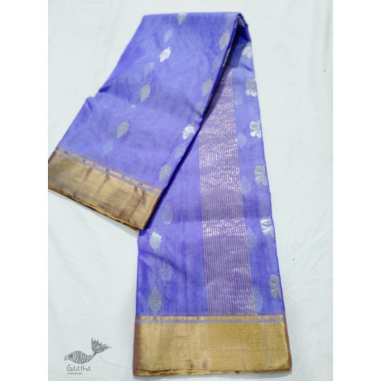 online Chanderi Silk Handwoven Saree - Purple