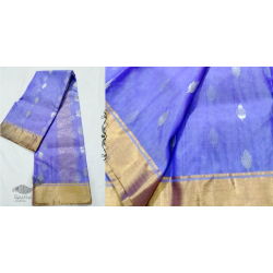 Padmapriya | Chanderi Silk Handwoven Saree - Purple