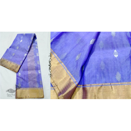 online Chanderi Silk Handwoven Saree - Purple