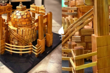 Handmade From Bamboo | Miniature Sanchi Stupa