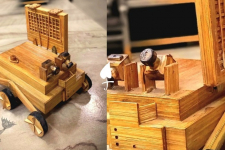 Handmade From Bamboo | Miniature Toy (Chandrayan Model)