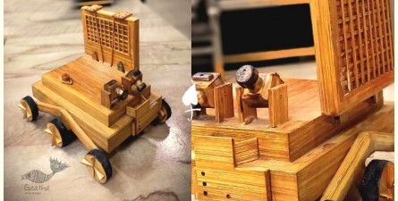 Handmade From Bamboo | Miniature Toy (Chandrayan Model)