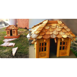 Handmade From Bamboo - Miniature Tribal Hut House