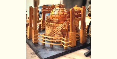 Handmade From Bamboo | Miniature Sanchi Stupa