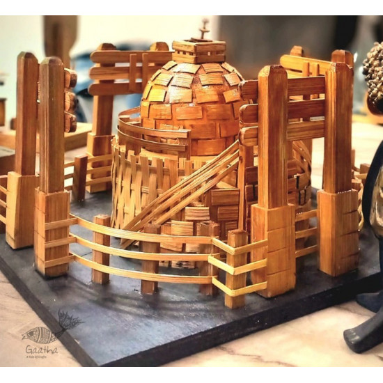 shop Handmade From Bamboo - Miniature Sanchi Stupa